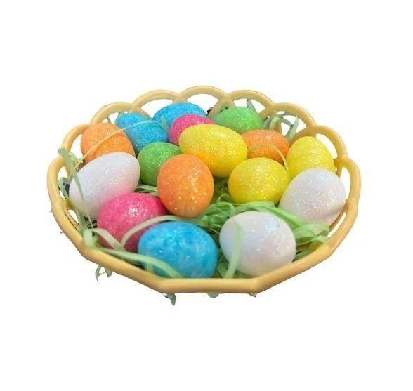 Huevos De Plumavit Cesta De Huevos De Pascua Cesta De Huevos-0
