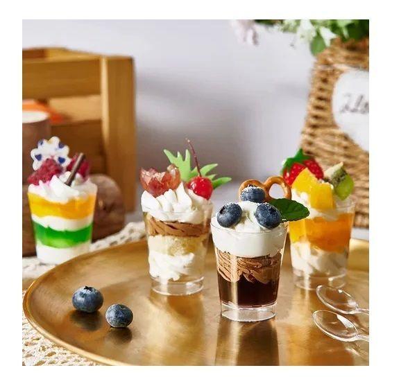 20 Set De Vasos Shot Postres Pocillos Vasos Plastico 50 Ml-7