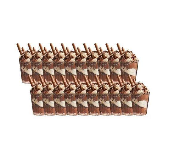 20 Set De Vasos Shot Postres Pocillos Vasos Plastico 50 Ml-0