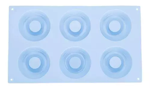 Pack X2 Moldes Silicona  Mini Dona-3
