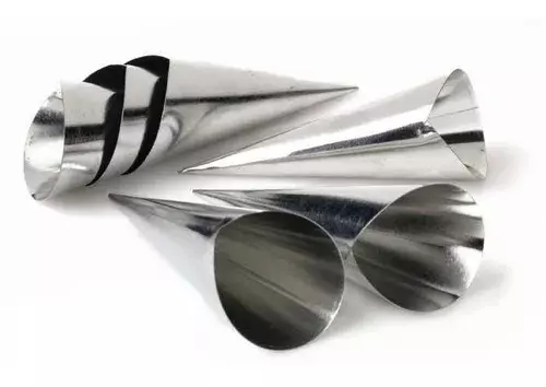 Pack X6 Cono Molde Para Cannoli Cachito Croissant Pan Danes-0