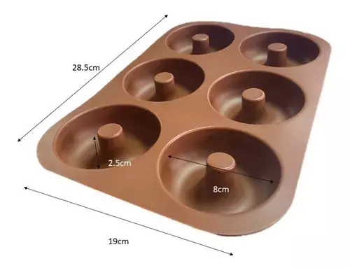 Pack X2 Moldes De Silicona Donas Moldes Donuts Molde Dona 6-2