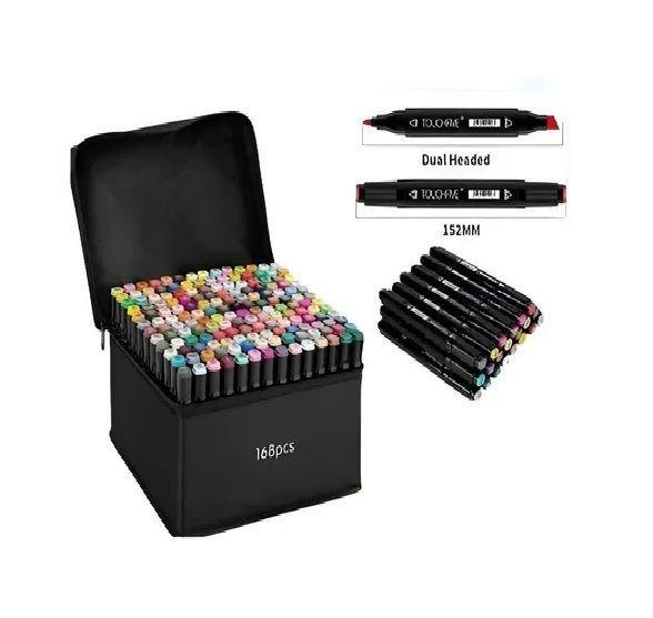 168 Lapices Para Colorear Lapices Colores Plumones Marcador-1