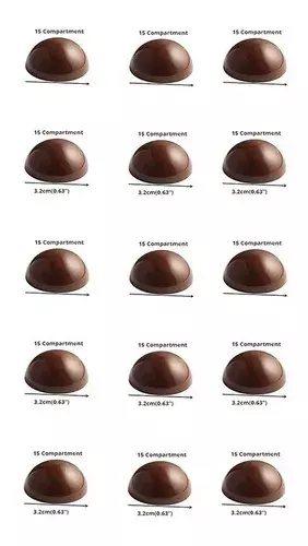 Moldes Chocolate Moldes De Chocolate Policarbonato 15circulo-3