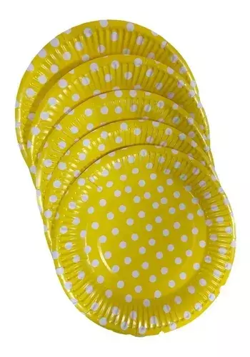 10 Platos Cumpleaños Platos De Cumpleaños Desechables 23cm-0