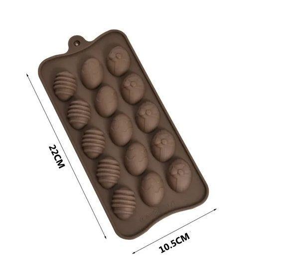 6 Moldes Para Huevos De Pascua Molde Huevo Chocolate Huevito-1