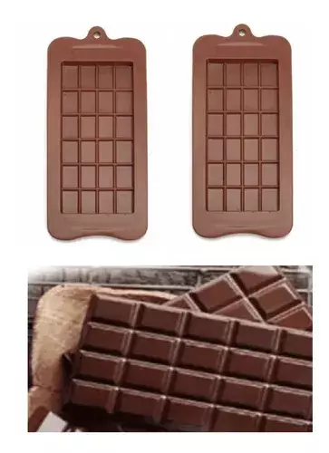 Pack 2 Moldes De Chocolate Barra De Chocolate-3