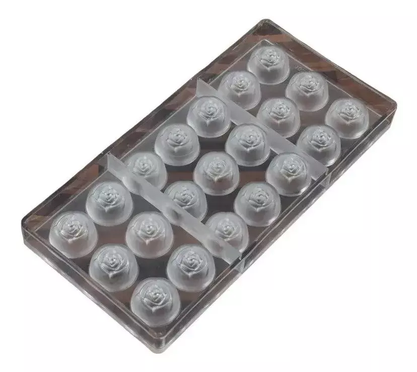 Molde Chocolate Acrilico Molde De Chocolate Molde Rosas-0