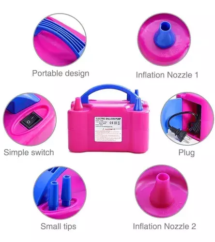 X2 Inflador De Globos Eléctrico Maquina Para Inflar Globos-3