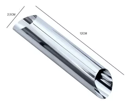 Pack12 Molde Tubos Rollos Cannoli Moldes Croissant Pan Danés-1