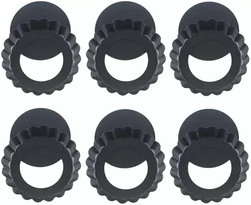 Pack X6 Moldes Tartaleta Desmontable Tarta Individual 12cm-0