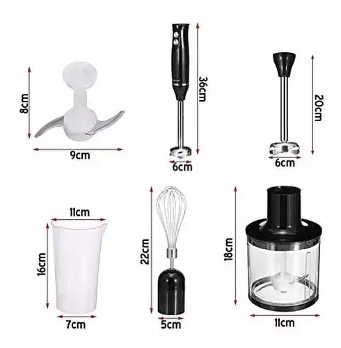 Batidora Electrica Batidora De Mano Espumador Batidoras 4en1-2