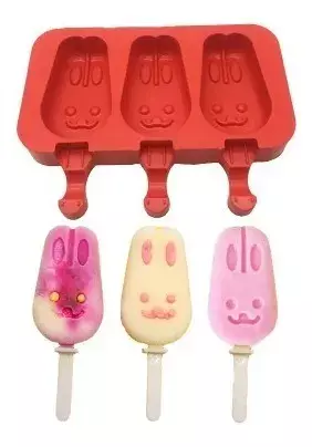 Moldes De Silicona Para Helados  Conejo-2