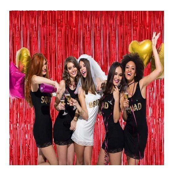 Guirnalda Metálicas Cumpleaños Rojo 3x1m -4