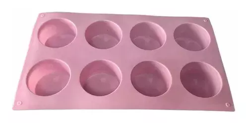 Molde De Silicona Jabon Moldes Hielo Molde 8 Cavid Redondo-1