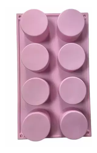 Molde De Silicona Jabon Moldes Hielo Molde 8 Cavid Redondo-0