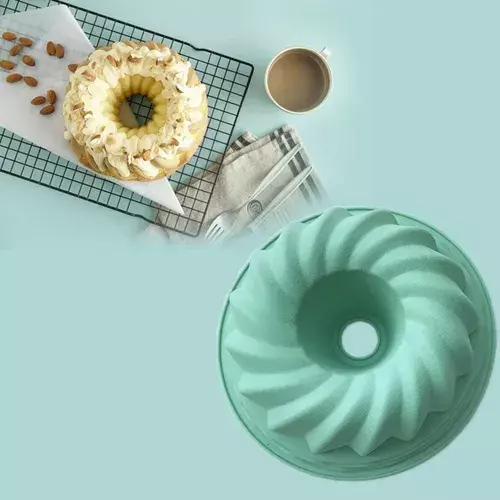 Molde Queque Molde De Queque Molde De Silicona Espiral -4