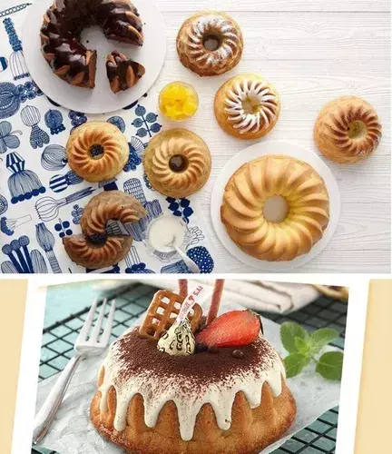 Molde Queque Molde De Queque Molde De Silicona Espiral -5