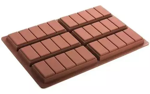 Moldes De Chocolate Moldes Barra De Chocolate Silicona 6 Bar-0