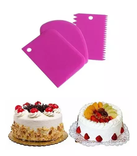 Pack 3 Espatula Texturizadoras Espatula Para Glaseado Crema-1