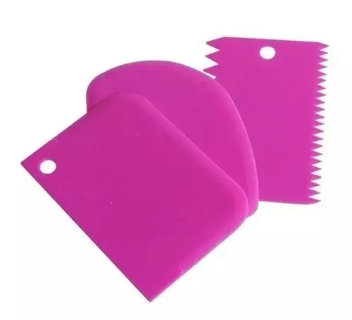 Pack 3 Espatula Texturizadoras Espatula Para Glaseado Crema-0