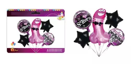 X5 Globos Metalizados Despedida Soltera -1