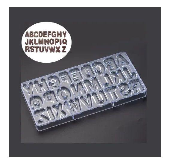 Moldes Chocolate Moldes De Chocolate Policarbonato Letras-5