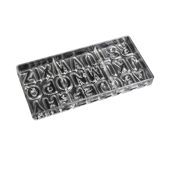 Moldes Chocolate Moldes De Chocolate Policarbonato Letras-0