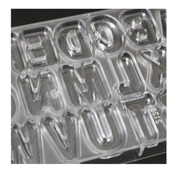 Moldes Chocolate Moldes De Chocolate Policarbonato Letras-6