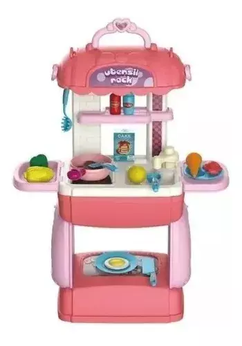 Set Cocina Juguete Cocina Niña Juguete Cocina Mochila 2 En 1-0