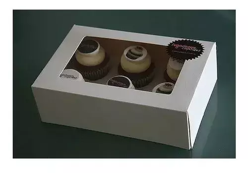 Pack 6 Cajas Con Visor Cajas Para Dulces Caja Para Cupcake 6-2