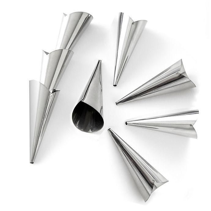 Pack X12 Cono Molde Para Cannoli Cachito Croissant Pan Danes-6