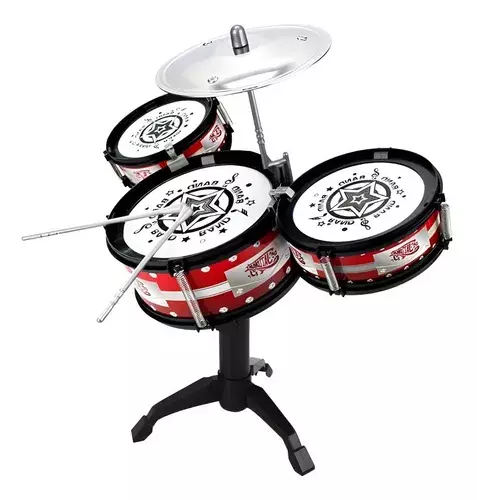 Bateria Musical Instrumentos Musicales Para Niño Tambor Niño-0