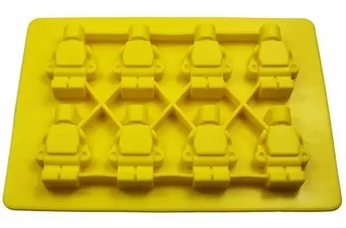 Moldes De Silicona Molde Robot Molde De Muñeco Tipo Lego 8-0