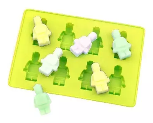 Moldes De Silicona Molde Robot Molde De Muñeco Tipo Lego 8-4