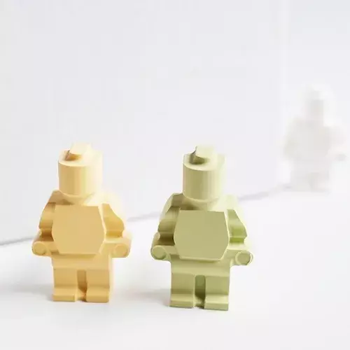Moldes De Silicona Molde Robot Molde De Muñeco Tipo Lego 8-5