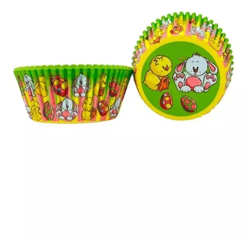 100 Capsulas Pascua Capacillo Conejos Capsula Para Hornear-1