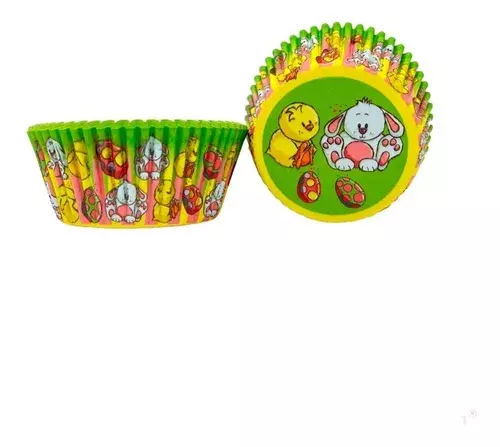 100 Capsulas Pascua Capacillo Conejos Capsula Para Hornear-4