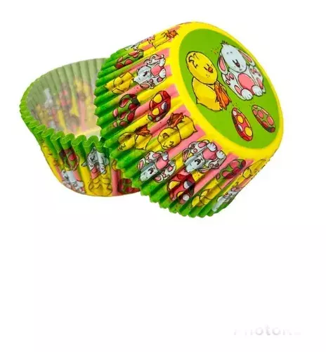 100 Capsulas Pascua Capacillo Conejos Capsula Para Hornear-3