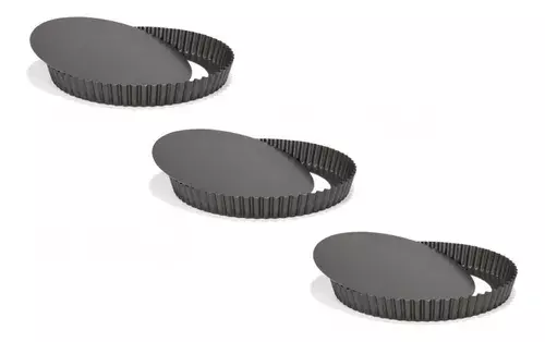 Pack X3 Molde Desmontable Moldes Desmontables Moldes 24cm-0