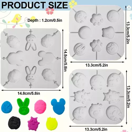 Molde Silicona Moldes De Cakepop Molde Para Paletas Pascuas-1