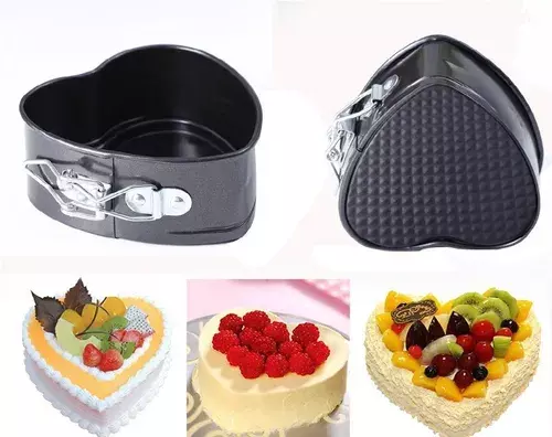 Pack X2 Moldes Torta Corazon Moldes De Queque Molde Pequeño-4