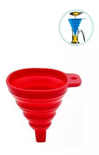 Embudo Plastico Embudo De Silicona Plegable Embudo Multiuso-1
