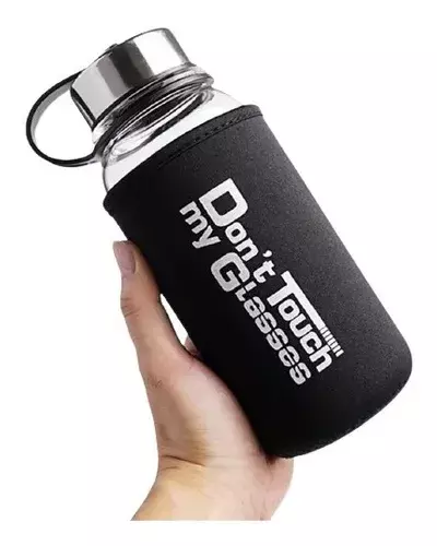 Botella de Agua De Vidrio Con Colador -2