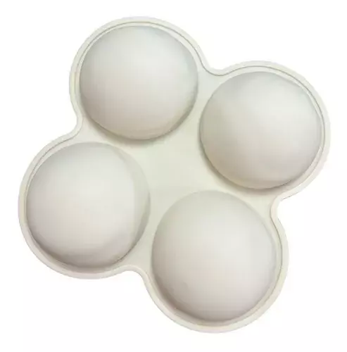 Molde De Silicona Esfera Molde Silicona 4 Media Esfera 7,5cm-0