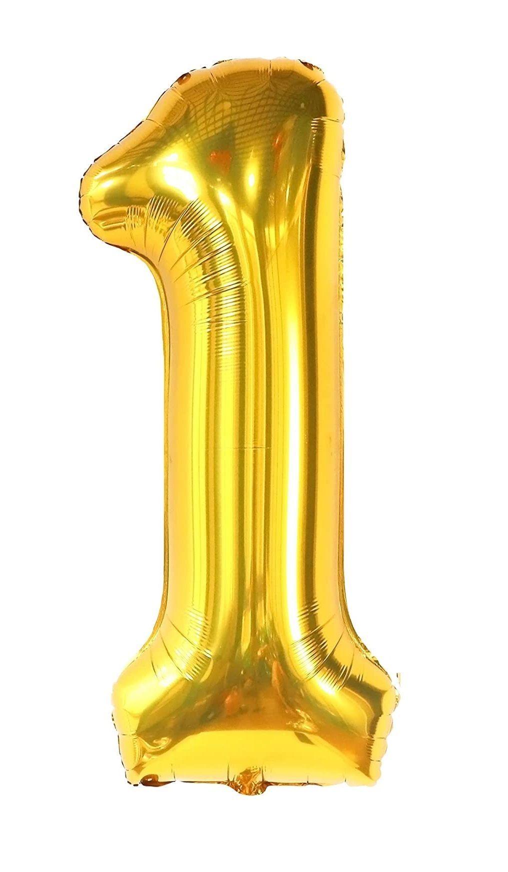 Globo De Numero 1 Globo Decoracion Cumpleaños Globo De 100cm-0