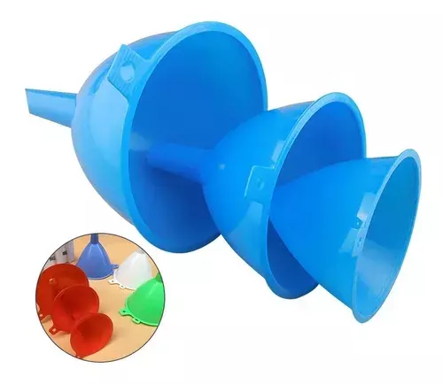 Pack X3 Embudo Plastico Embudo De Plastico Embudo Multiuso-2