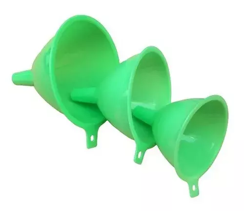 Pack X3 Embudo Plastico Embudo De Plastico Embudo Multiuso-0