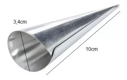 Pack X6 Cono Molde Para Cannoli Cachito Croissant Pan Danes-2