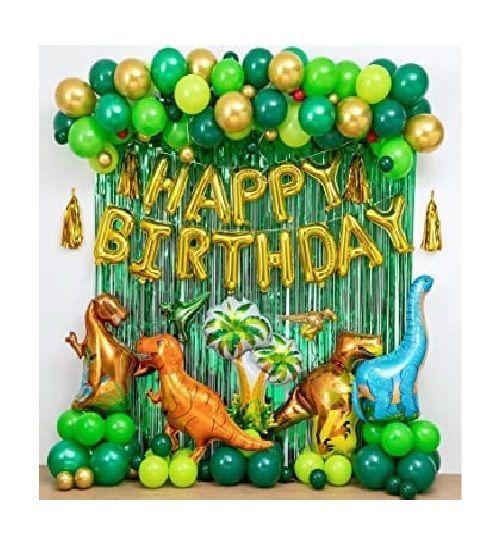 Pack 25 Set De Cumpleaños Globos Cumpleaños Globo Metalizado verde Claro 25cm -3